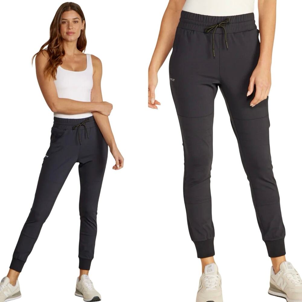 BYLT Women's Elite+ Jogger Dark Navy Blue Stretch Tapered Size Medium